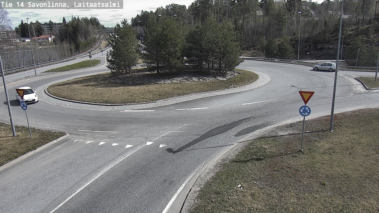 Weather Camera Image Väg 14 Nyslott, Laitaatsalmi, Savonlinna, Etelä-Savo
