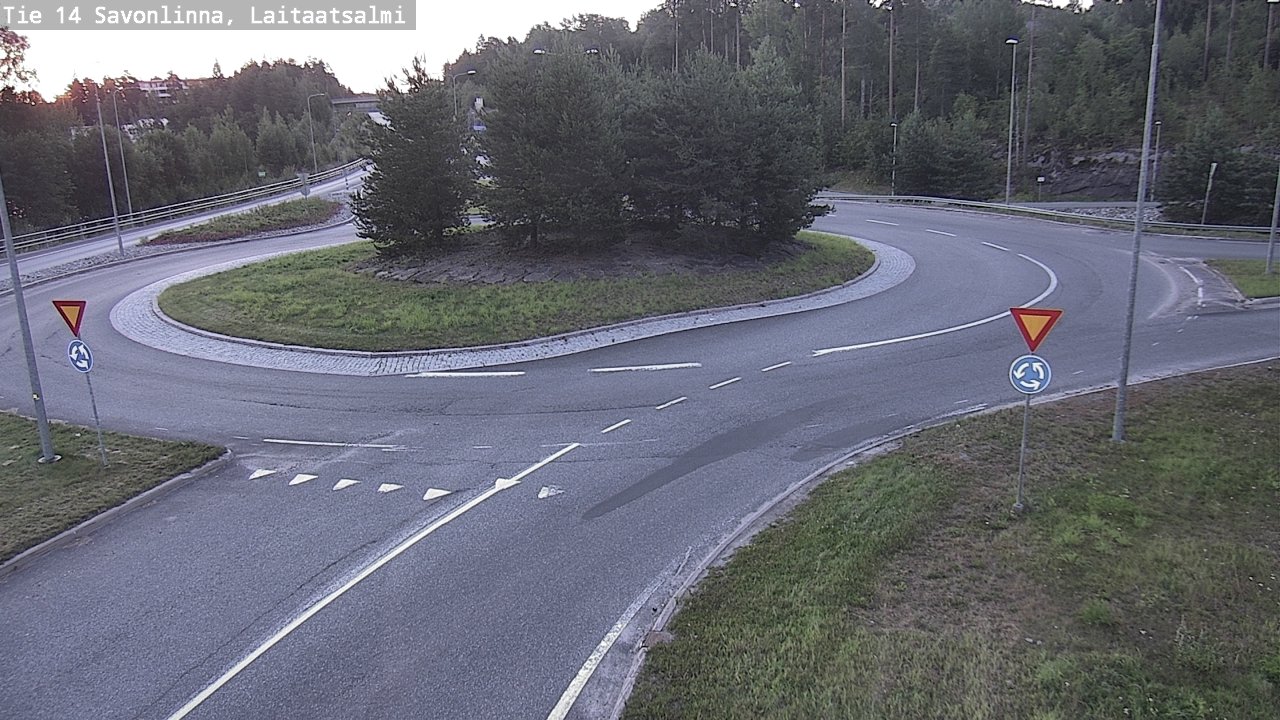 Weather Camera Image Väg 14 Nyslott, Laitaatsalmi, Savonlinna, Etelä-Savo