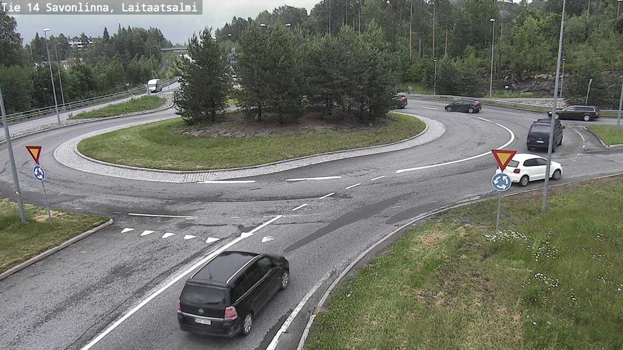 Weather Camera Image Väg 14 Nyslott, Laitaatsalmi, Savonlinna, Etelä-Savo