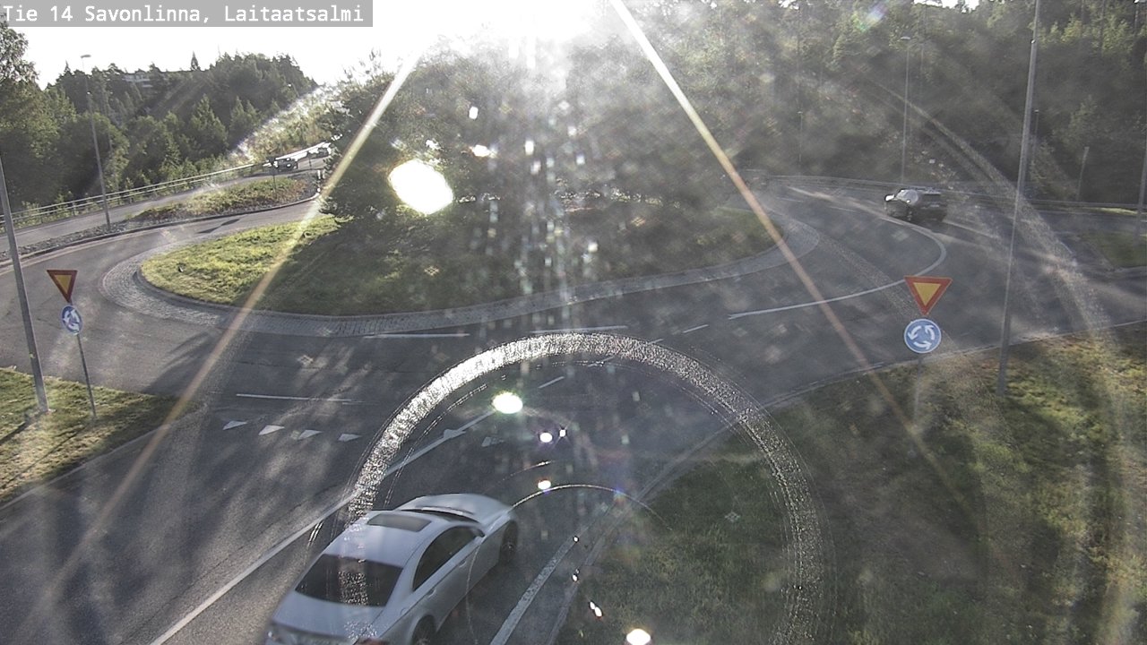 Weather Camera Image Väg 14 Nyslott, Laitaatsalmi, Savonlinna, Etelä-Savo