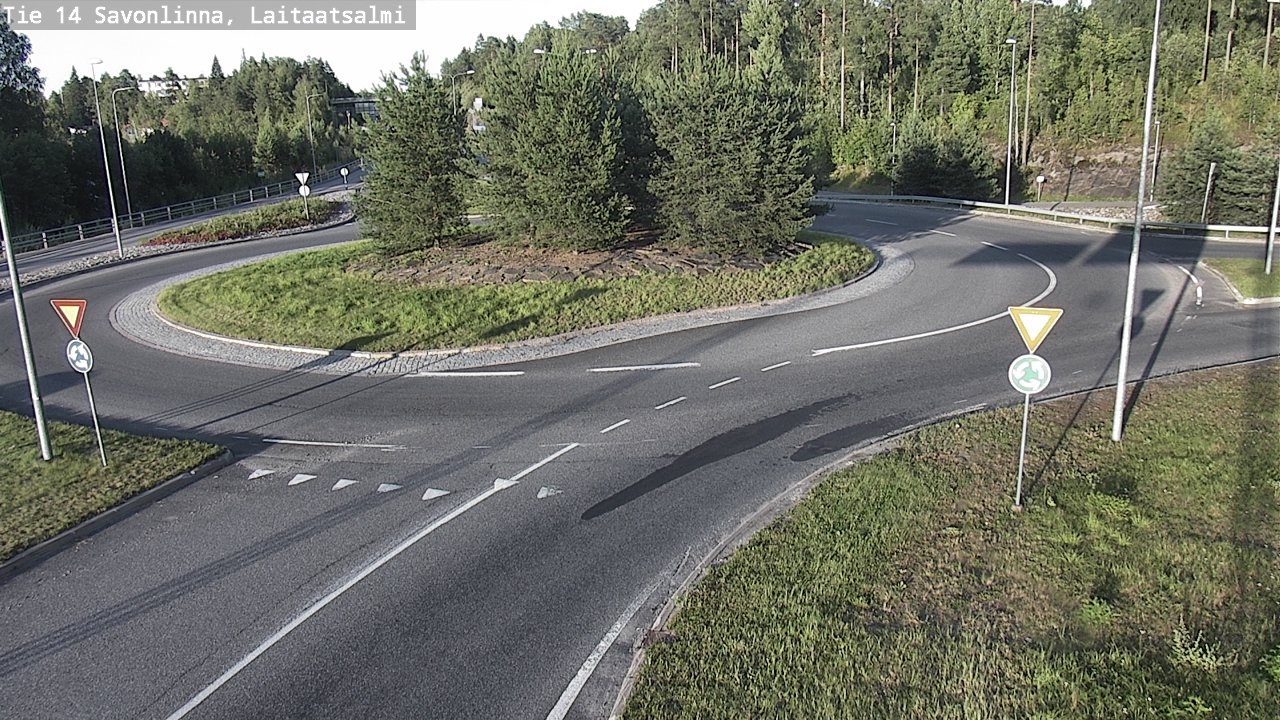 Weather Camera Image Väg 14 Nyslott, Laitaatsalmi, Savonlinna, Etelä-Savo