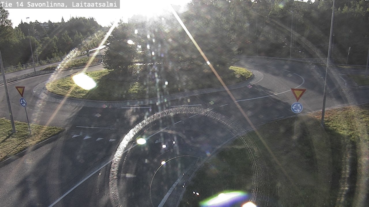 Weather Camera Image Väg 14 Nyslott, Laitaatsalmi, Savonlinna, Etelä-Savo