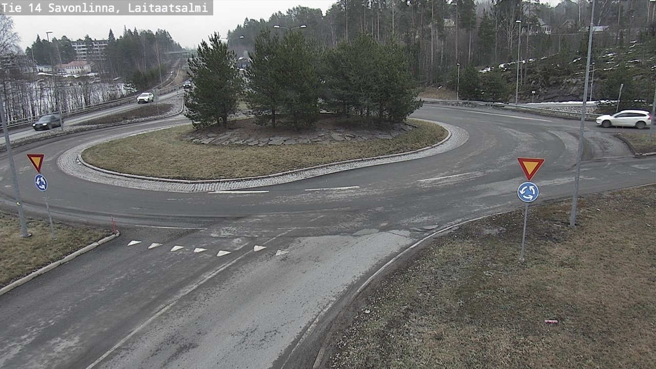 Weather Camera Image Väg 14 Nyslott, Laitaatsalmi, Savonlinna, Etelä-Savo