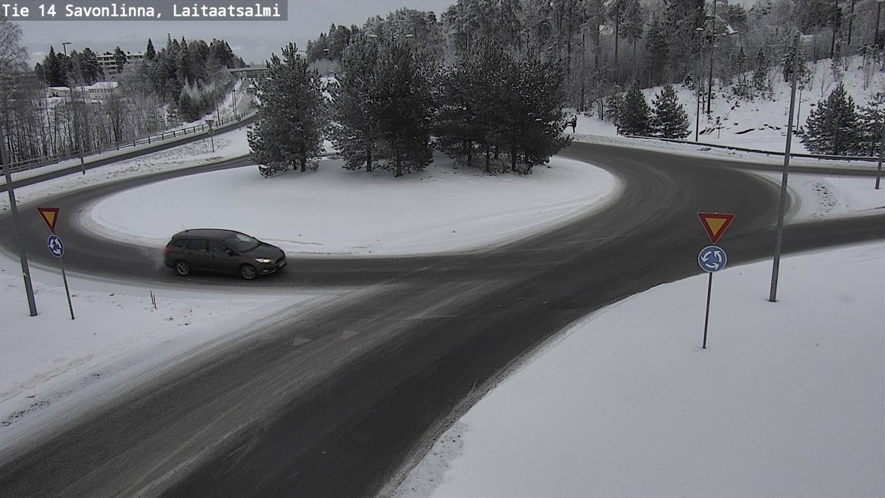 Weather Camera Image Väg 14 Nyslott, Laitaatsalmi, Savonlinna, Etelä-Savo