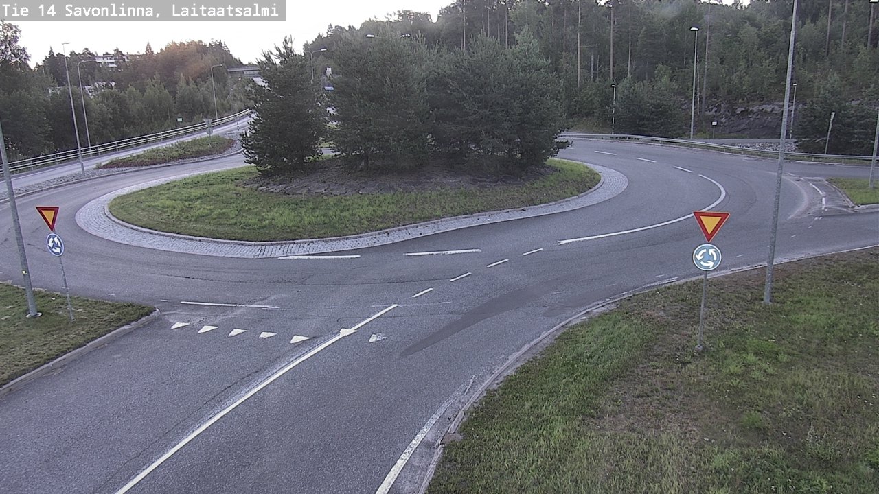 Weather Camera Image Väg 14 Nyslott, Laitaatsalmi, Savonlinna, Etelä-Savo