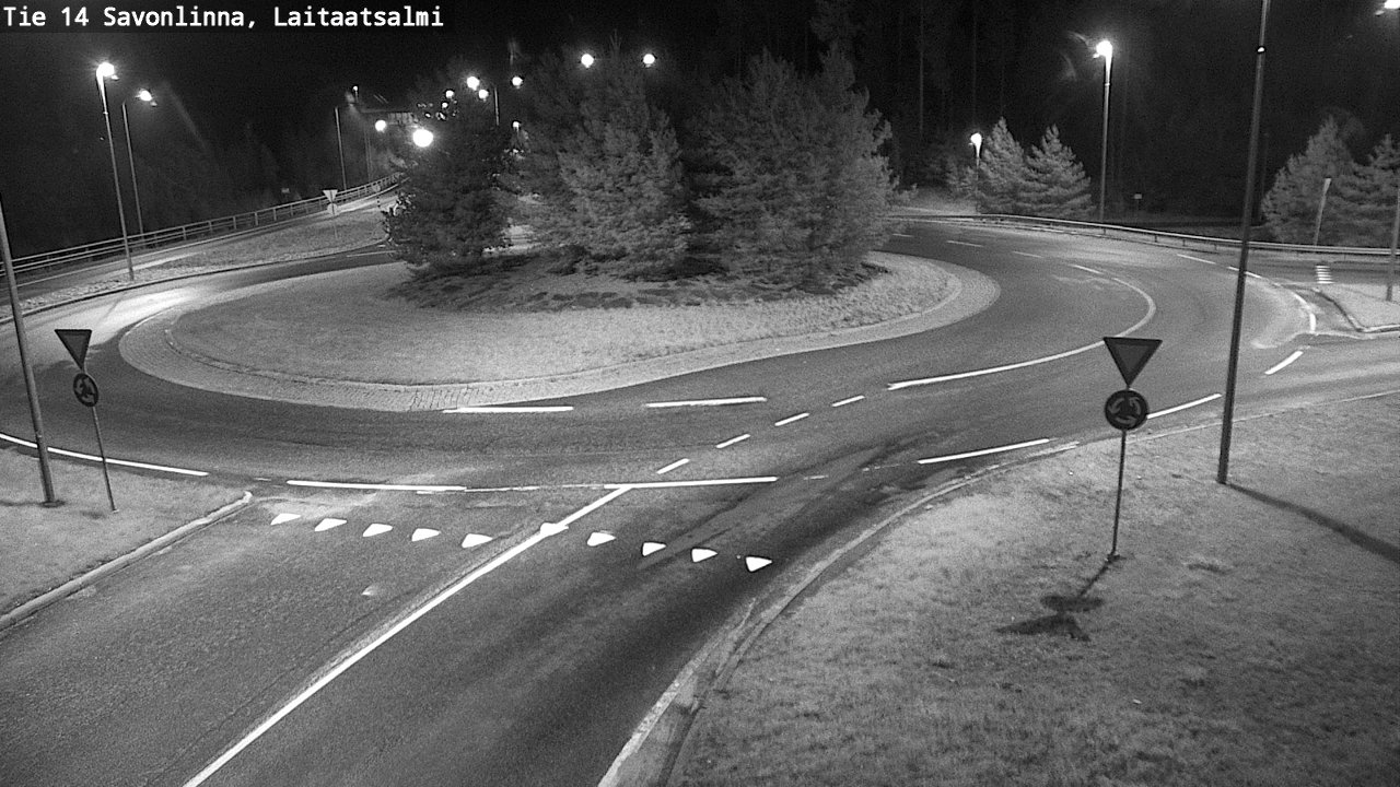 Weather Camera Image Road 14 Savonlinna, Laitaatsalmi, Savonlinna, Etelä-Savo