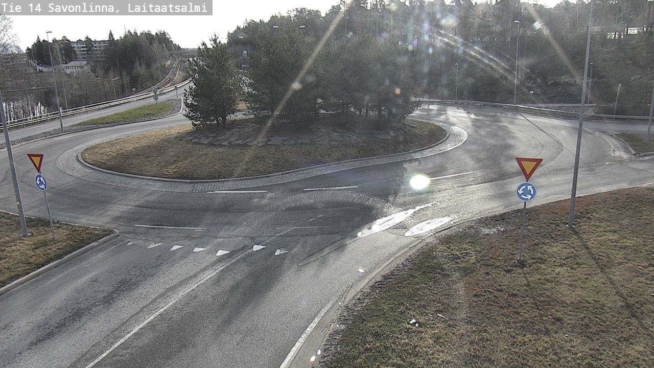 Weather Camera Image Väg 14 Nyslott, Laitaatsalmi, Savonlinna, Etelä-Savo