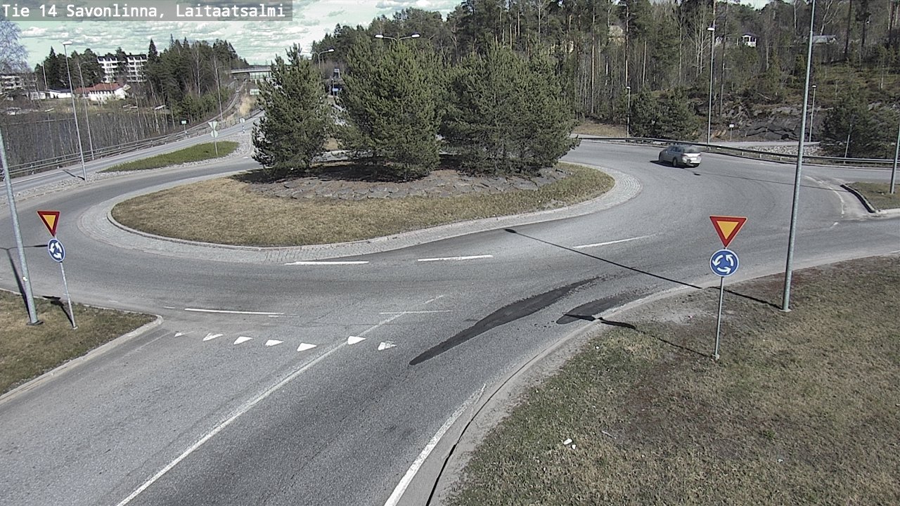 Weather Camera Image Väg 14 Nyslott, Laitaatsalmi, Savonlinna, Etelä-Savo