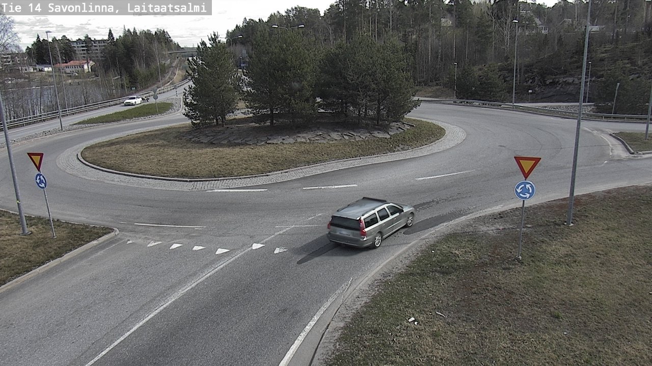 Weather Camera Image Väg 14 Nyslott, Laitaatsalmi, Savonlinna, Etelä-Savo