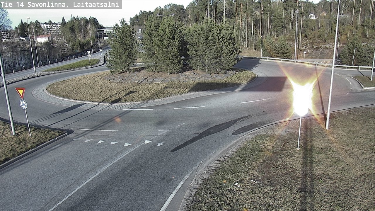 Weather Camera Image Väg 14 Nyslott, Laitaatsalmi, Savonlinna, Etelä-Savo
