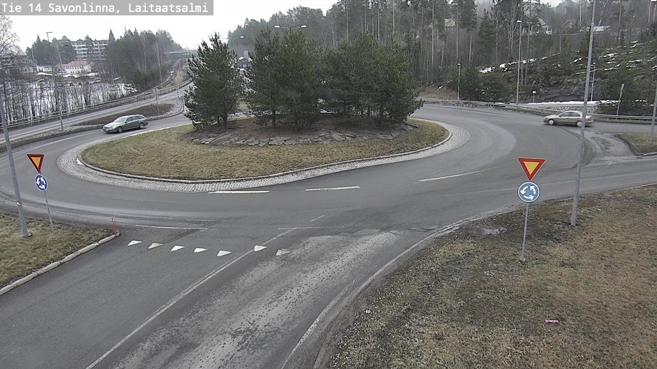 Weather Camera Image Road 14 Savonlinna, Laitaatsalmi, Savonlinna, Etelä-Savo
