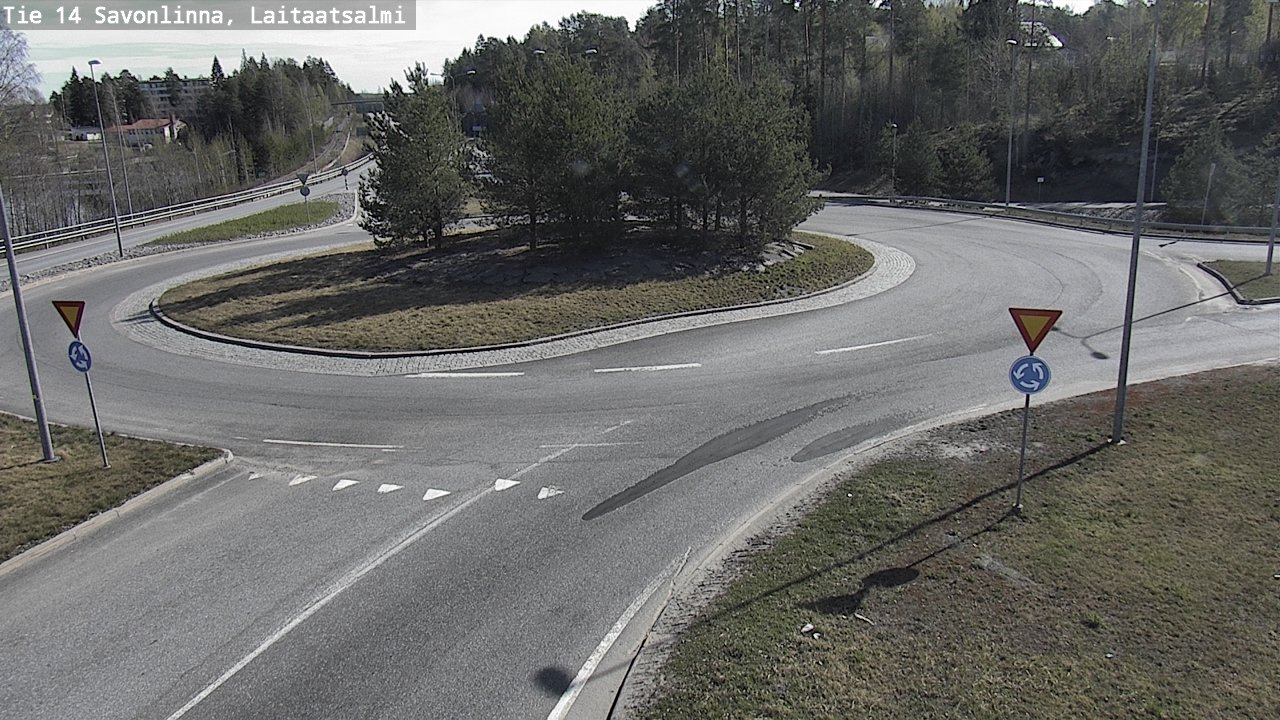 Weather Camera Image Road 14 Savonlinna, Laitaatsalmi, Savonlinna, Etelä-Savo