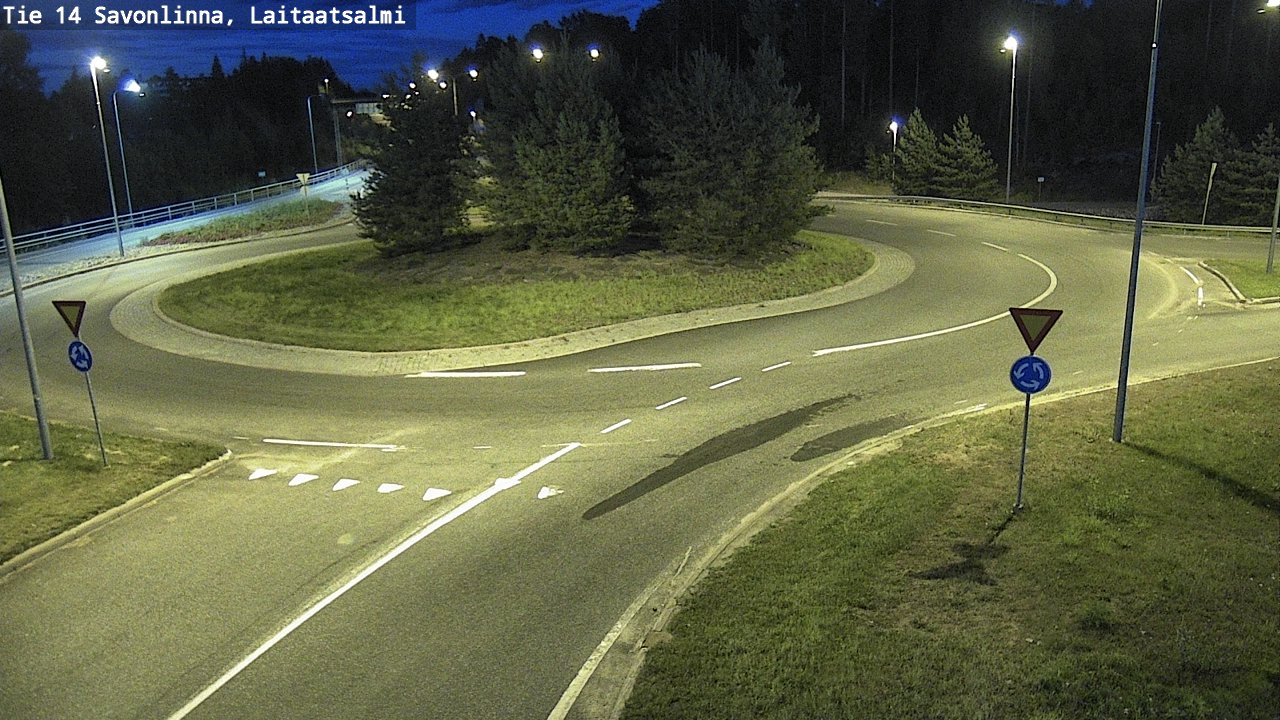 Weather Camera Image Väg 14 Nyslott, Laitaatsalmi, Savonlinna, Etelä-Savo