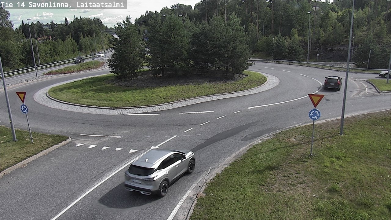 Weather Camera Image Väg 14 Nyslott, Laitaatsalmi, Savonlinna, Etelä-Savo