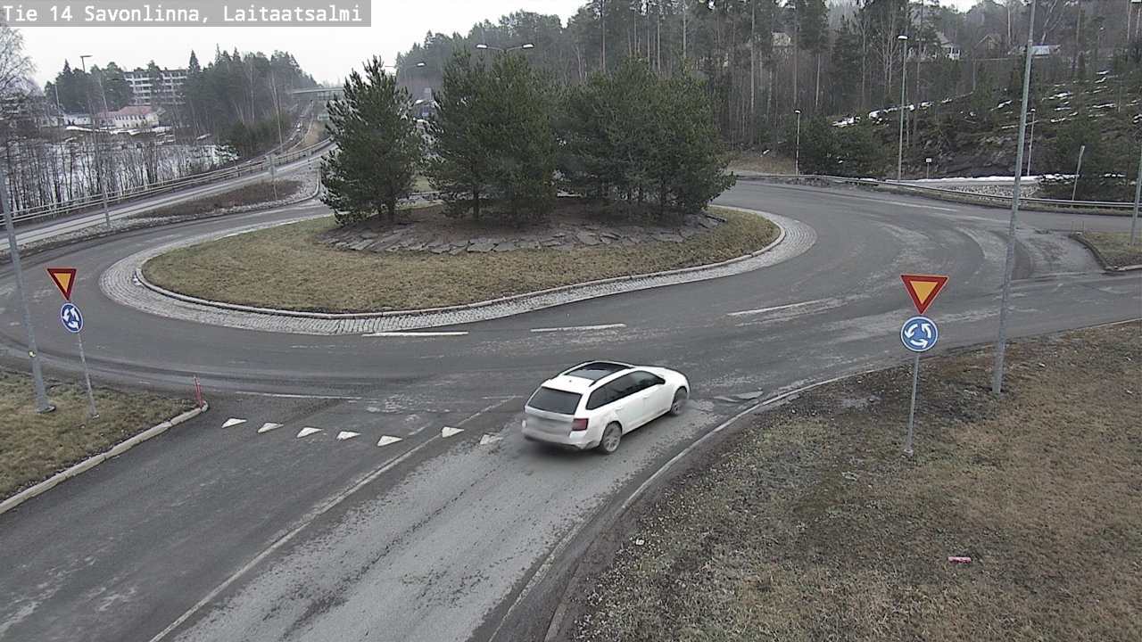 Weather Camera Image Road 14 Savonlinna, Laitaatsalmi, Savonlinna, Etelä-Savo