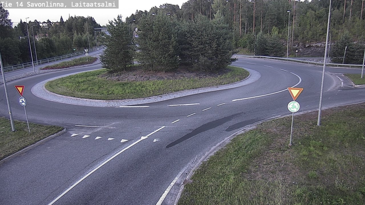 Weather Camera Image Väg 14 Nyslott, Laitaatsalmi, Savonlinna, Etelä-Savo