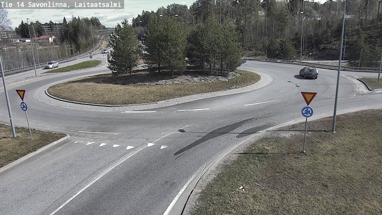Weather Camera Image Väg 14 Nyslott, Laitaatsalmi, Savonlinna, Etelä-Savo