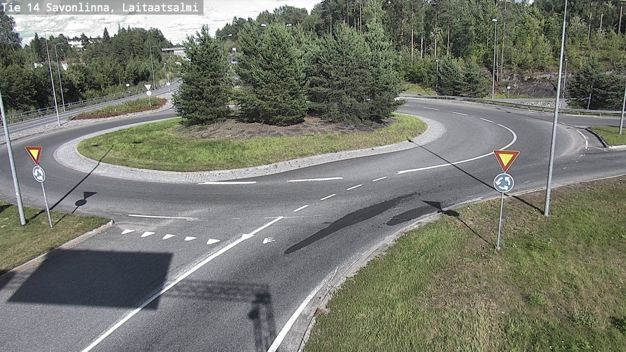 Weather Camera Image Väg 14 Nyslott, Laitaatsalmi, Savonlinna, Etelä-Savo