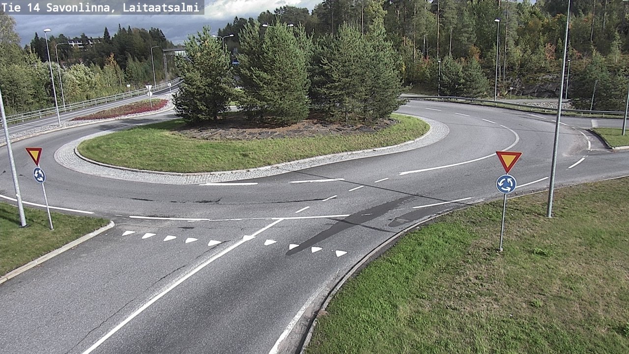 Weather Camera Image Road 14 Savonlinna, Laitaatsalmi, Savonlinna, Etelä-Savo