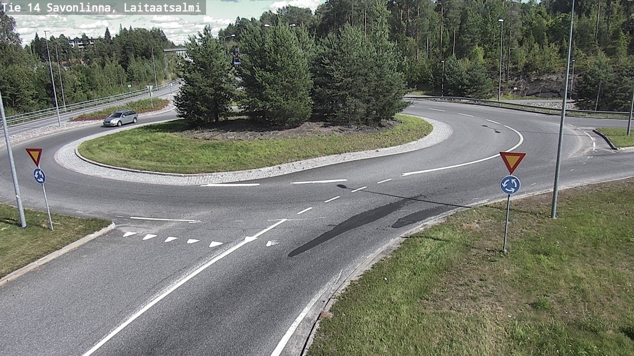Weather Camera Image Väg 14 Nyslott, Laitaatsalmi, Savonlinna, Etelä-Savo