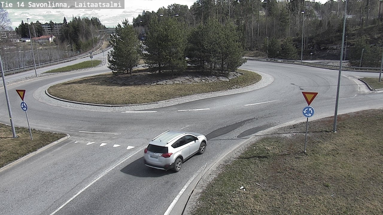 Weather Camera Image Väg 14 Nyslott, Laitaatsalmi, Savonlinna, Etelä-Savo