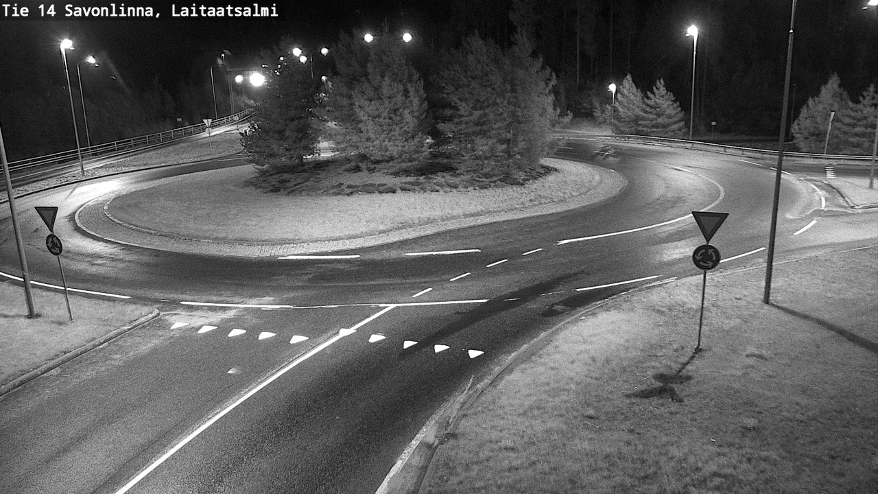 Weather Camera Image Road 14 Savonlinna, Laitaatsalmi, Savonlinna, Etelä-Savo