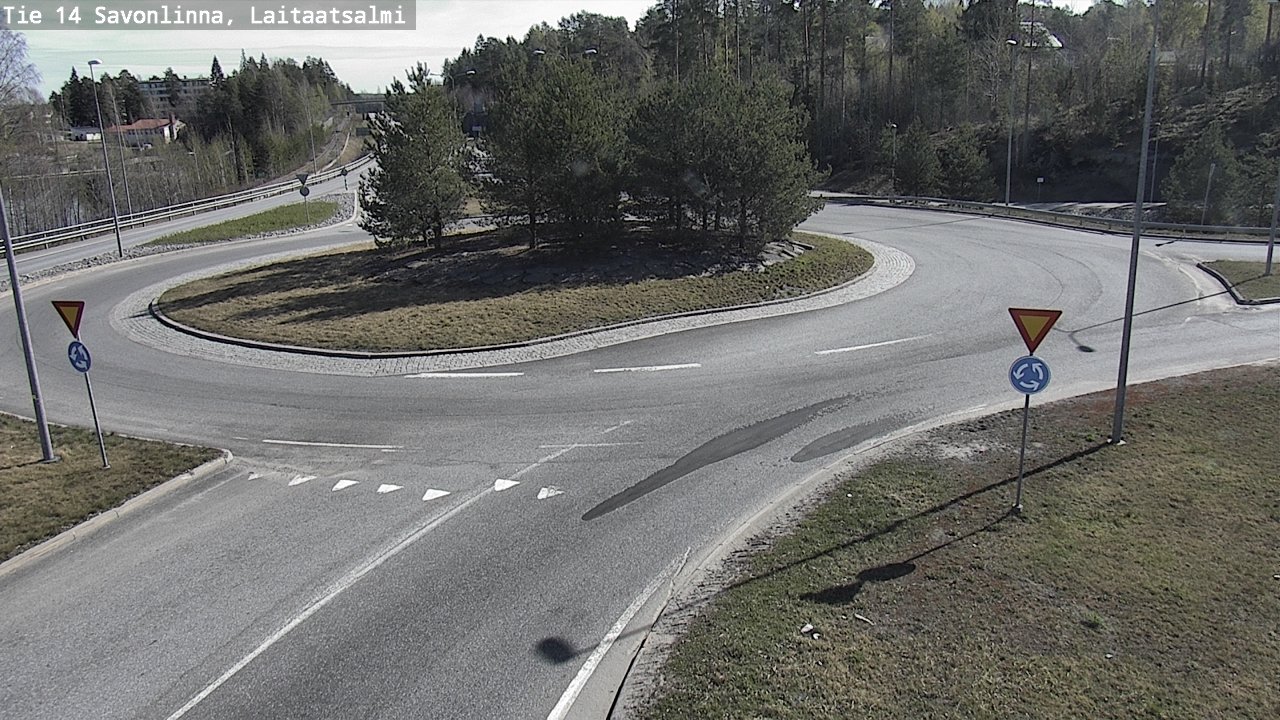 Weather Camera Image Road 14 Savonlinna, Laitaatsalmi, Savonlinna, Etelä-Savo