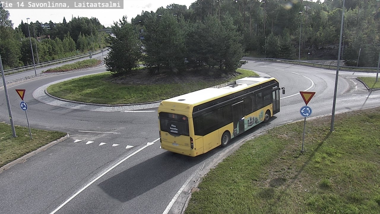 Weather Camera Image Väg 14 Nyslott, Laitaatsalmi, Savonlinna, Etelä-Savo