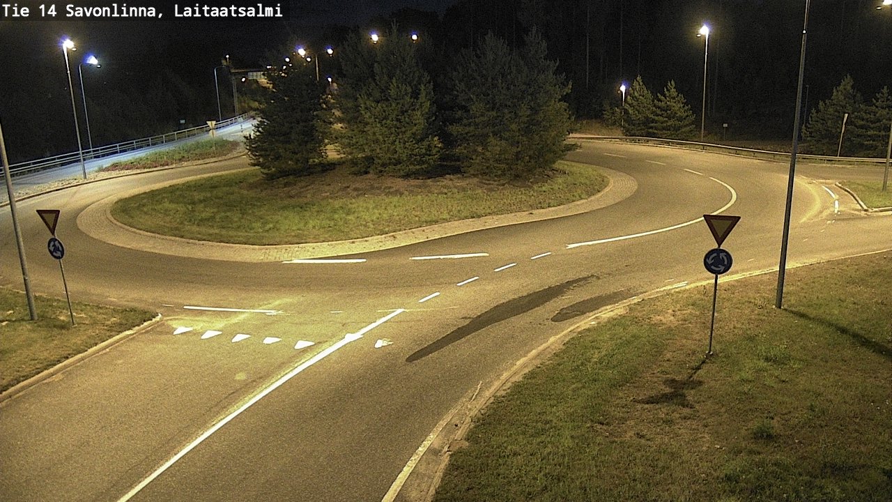 Weather Camera Image Väg 14 Nyslott, Laitaatsalmi, Savonlinna, Etelä-Savo