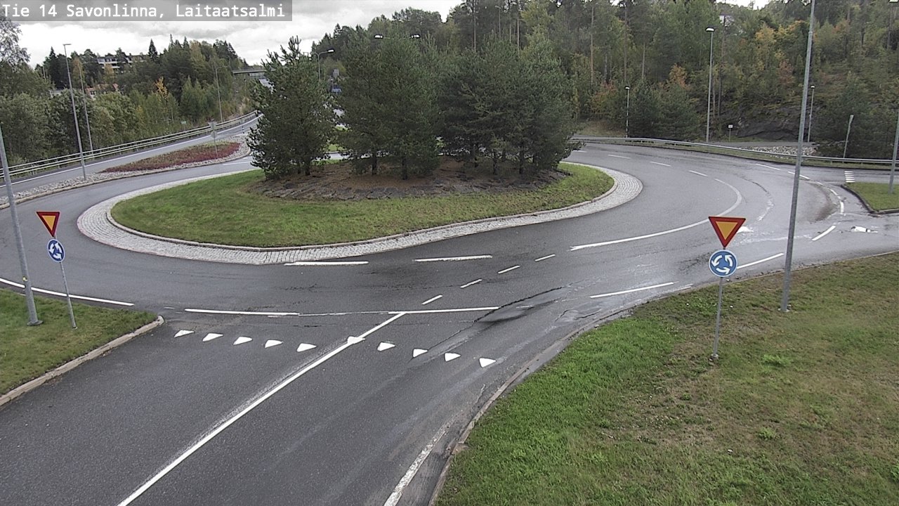 Weather Camera Image Väg 14 Nyslott, Laitaatsalmi, Savonlinna, Etelä-Savo