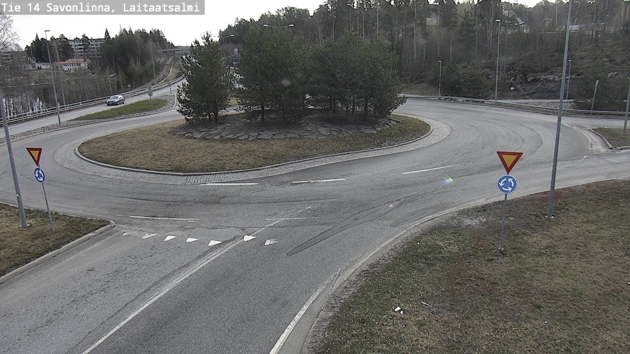 Weather Camera Image Väg 14 Nyslott, Laitaatsalmi, Savonlinna, Etelä-Savo