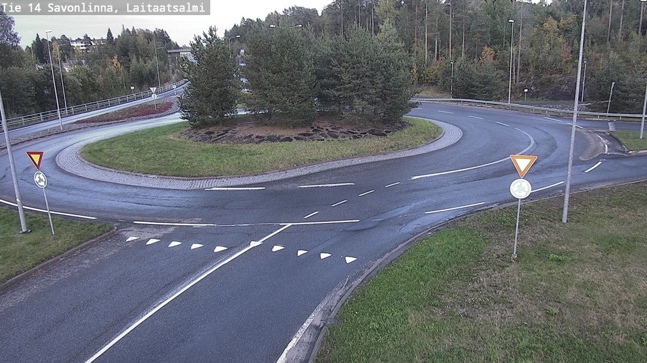 Weather Camera Image Road 14 Savonlinna, Laitaatsalmi, Savonlinna, Etelä-Savo