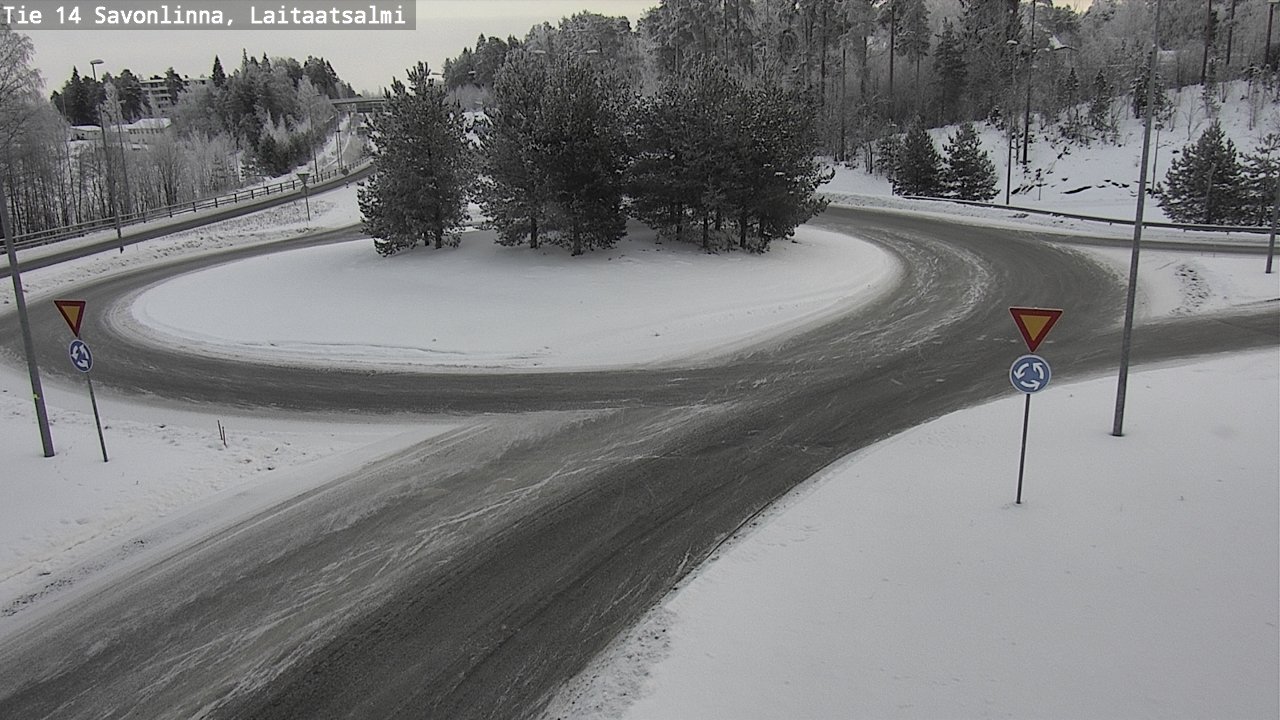 Weather Camera Image Road 14 Savonlinna, Laitaatsalmi, Savonlinna, Etelä-Savo