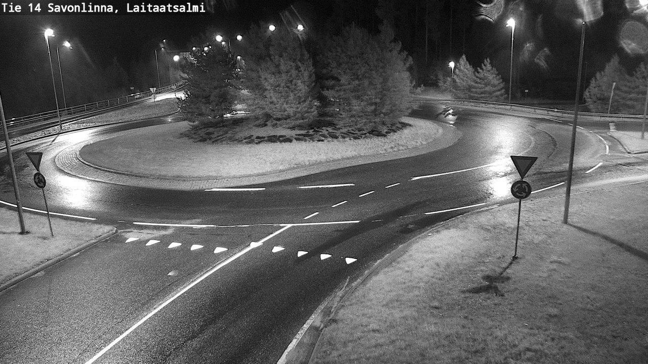 Weather Camera Image Road 14 Savonlinna, Laitaatsalmi, Savonlinna, Etelä-Savo