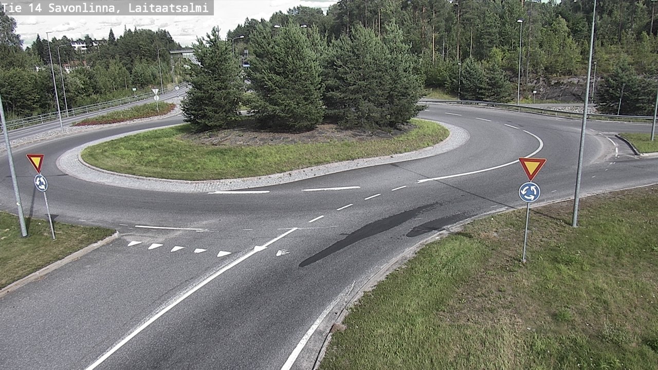 Weather Camera Image Väg 14 Nyslott, Laitaatsalmi, Savonlinna, Etelä-Savo