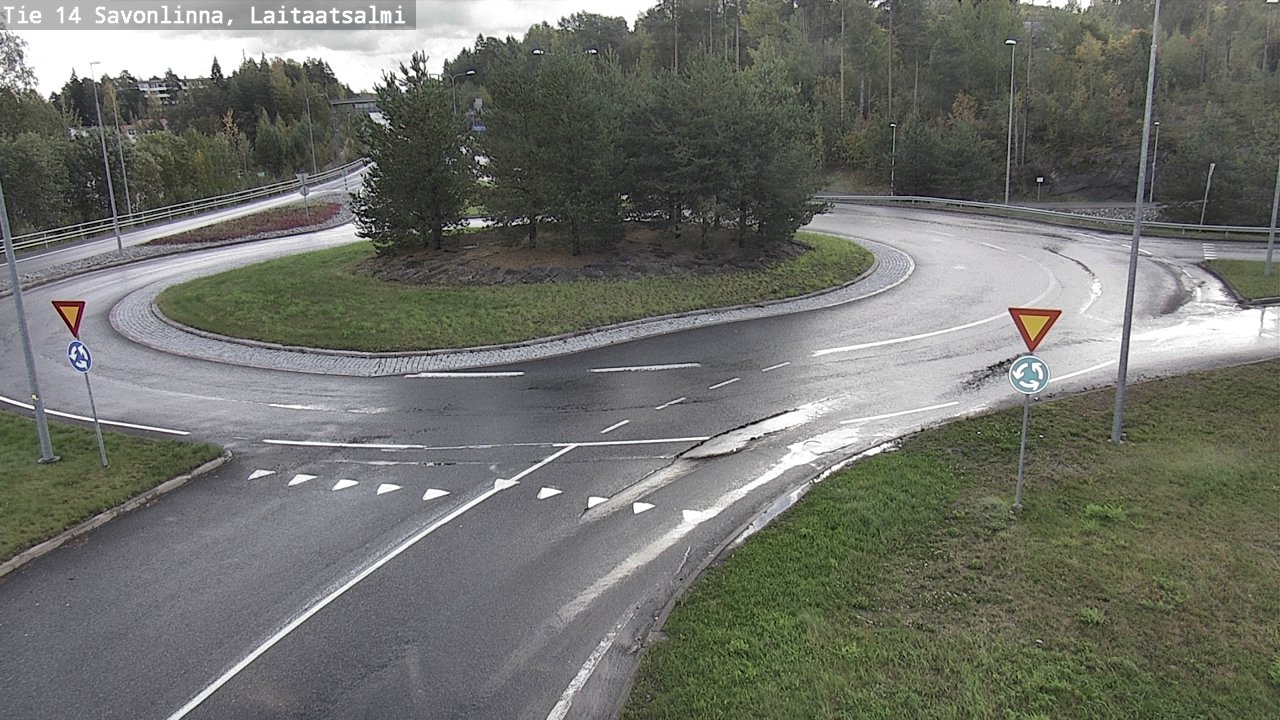 Weather Camera Image Road 14 Savonlinna, Laitaatsalmi, Savonlinna, Etelä-Savo