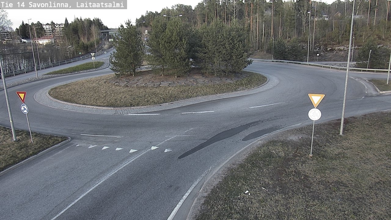 Weather Camera Image Väg 14 Nyslott, Laitaatsalmi, Savonlinna, Etelä-Savo