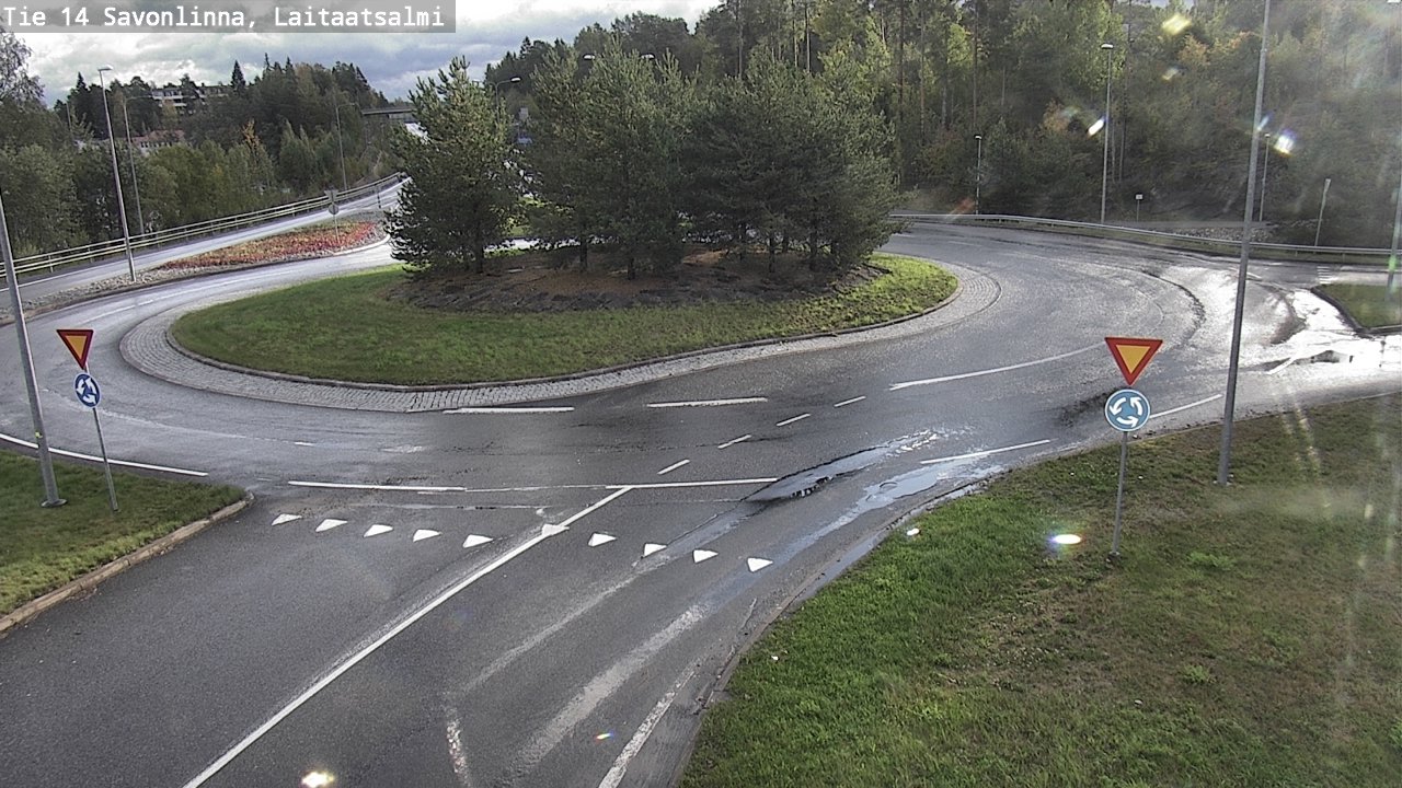 Weather Camera Image Road 14 Savonlinna, Laitaatsalmi, Savonlinna, Etelä-Savo