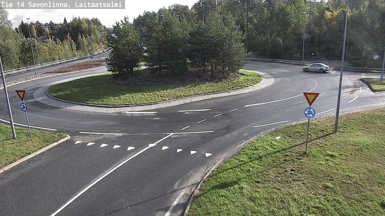 Weather Camera Image Väg 14 Nyslott, Laitaatsalmi, Savonlinna, Etelä-Savo