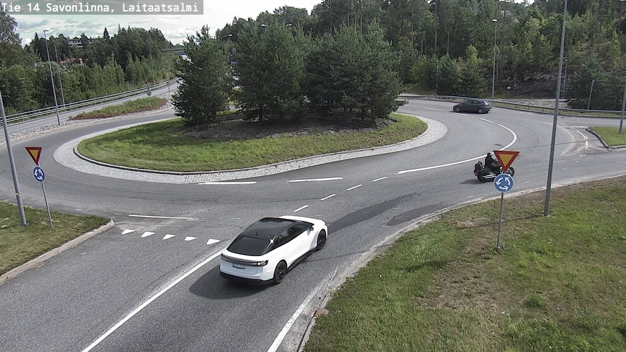 Weather Camera Image Väg 14 Nyslott, Laitaatsalmi, Savonlinna, Etelä-Savo