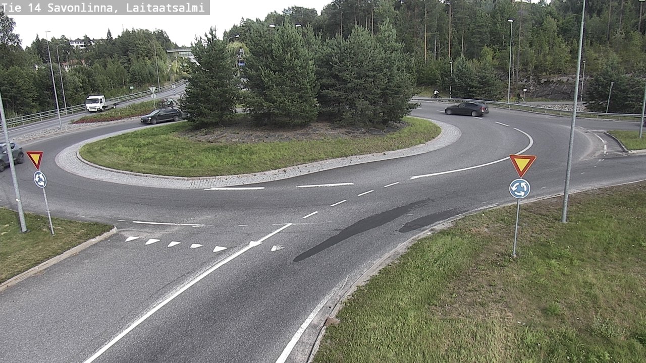 Weather Camera Image Väg 14 Nyslott, Laitaatsalmi, Savonlinna, Etelä-Savo