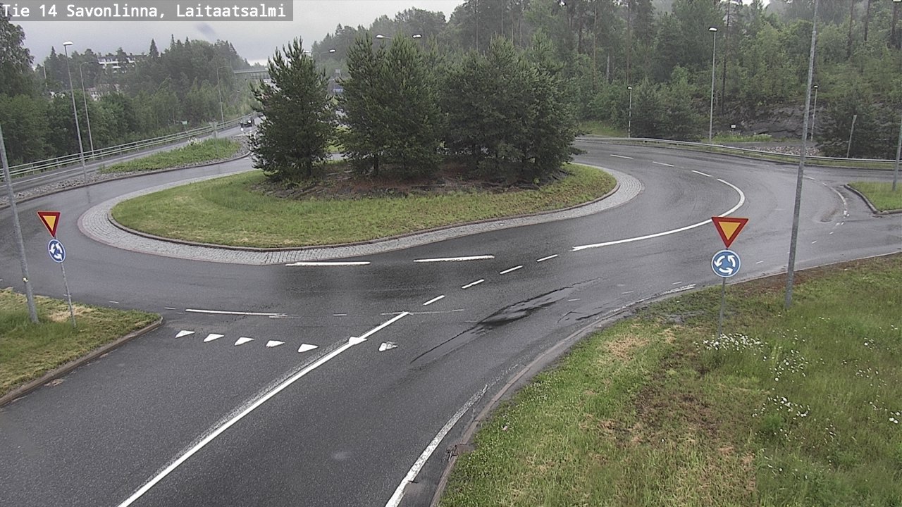 Weather Camera Image Road 14 Savonlinna, Laitaatsalmi, Savonlinna, Etelä-Savo