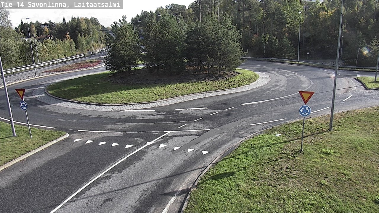 Weather Camera Image Väg 14 Nyslott, Laitaatsalmi, Savonlinna, Etelä-Savo