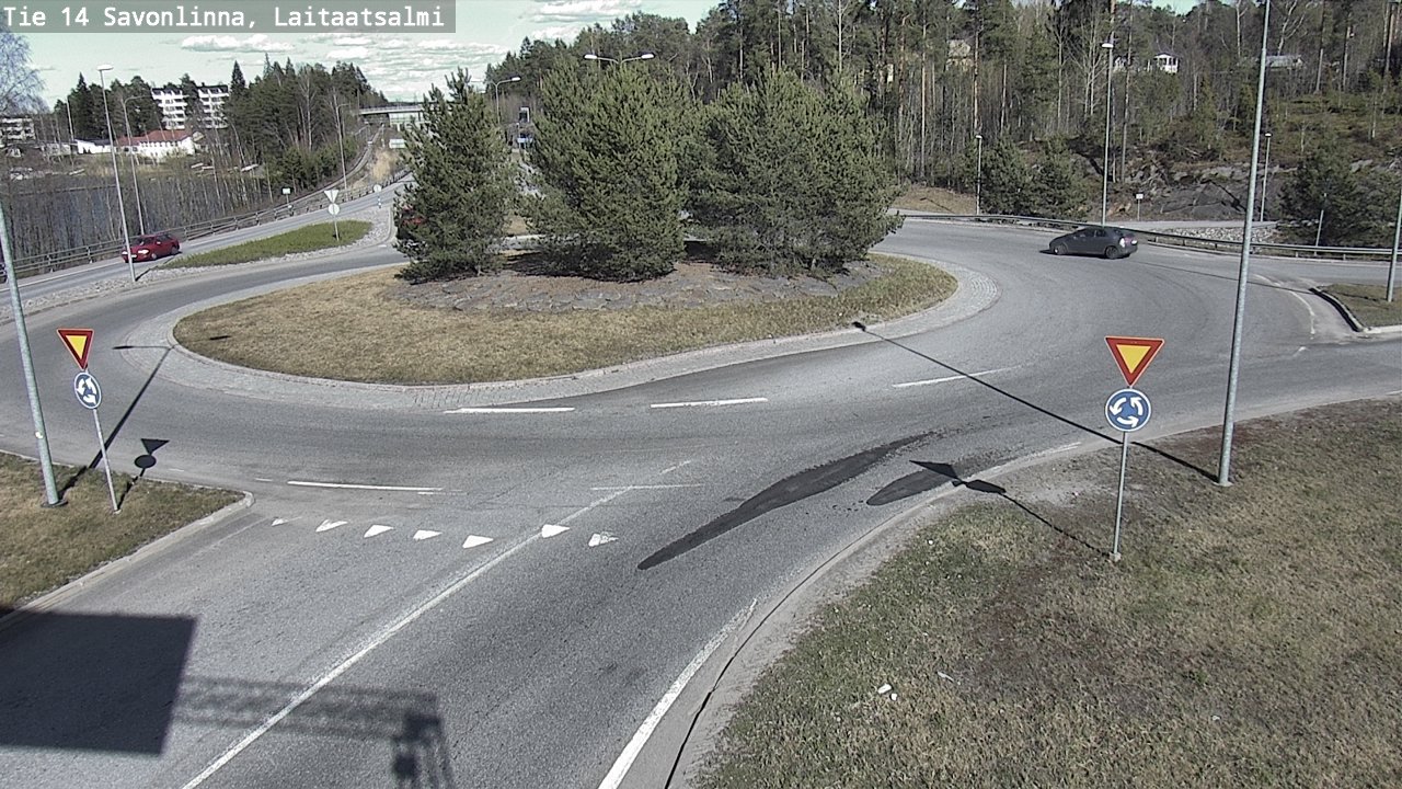 Weather Camera Image Väg 14 Nyslott, Laitaatsalmi, Savonlinna, Etelä-Savo