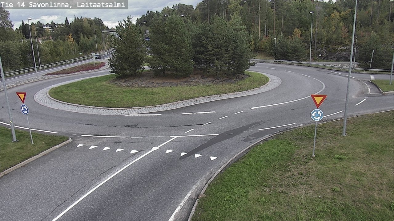 Weather Camera Image Road 14 Savonlinna, Laitaatsalmi, Savonlinna, Etelä-Savo