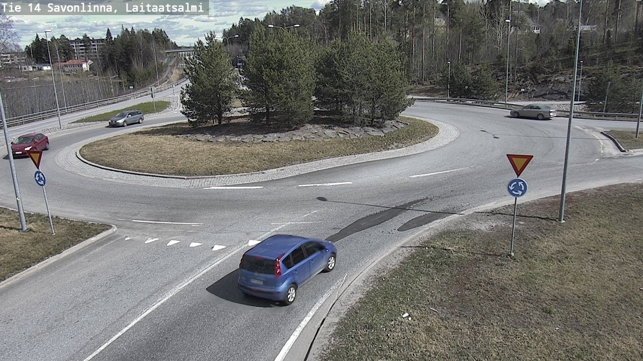 Weather Camera Image Väg 14 Nyslott, Laitaatsalmi, Savonlinna, Etelä-Savo