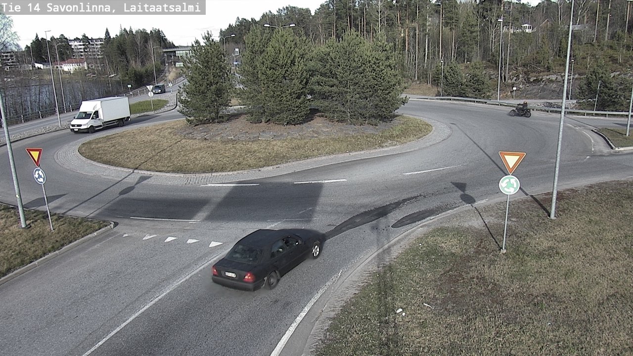Weather Camera Image Väg 14 Nyslott, Laitaatsalmi, Savonlinna, Etelä-Savo