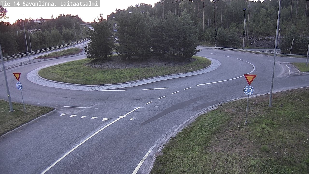 Weather Camera Image Väg 14 Nyslott, Laitaatsalmi, Savonlinna, Etelä-Savo