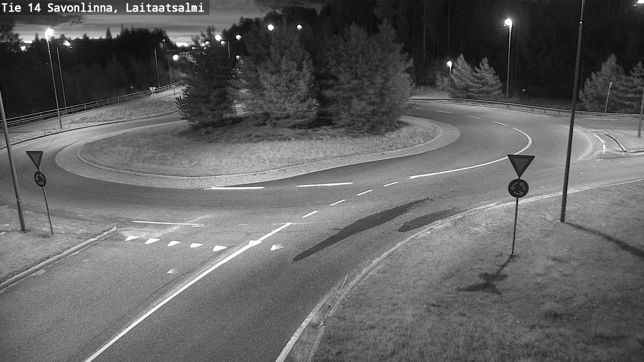 Weather Camera Image Väg 14 Nyslott, Laitaatsalmi, Savonlinna, Etelä-Savo