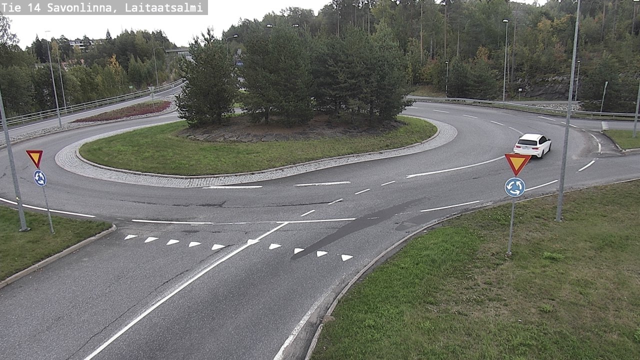Weather Camera Image Road 14 Savonlinna, Laitaatsalmi, Savonlinna, Etelä-Savo